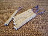 Pocket toy made of jute with handle Pocket toy made of jute with handle
