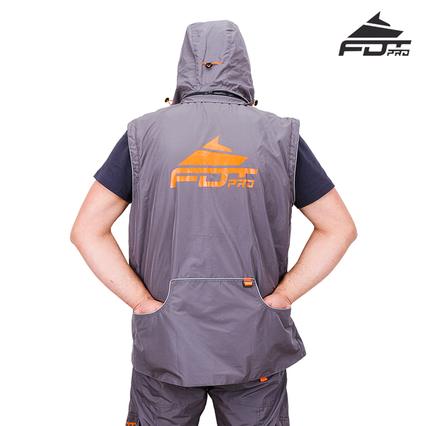 Top Notch Dog Training Suit of Grey Color from FDT Pro