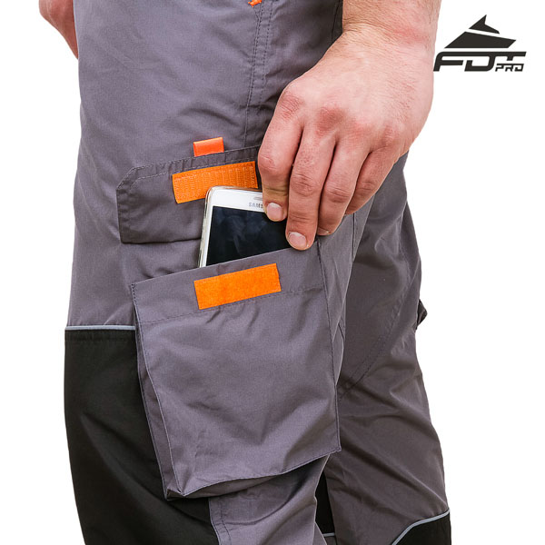 FDT Pro Design Dog Training Pants with Strong Velcro Side Pocket